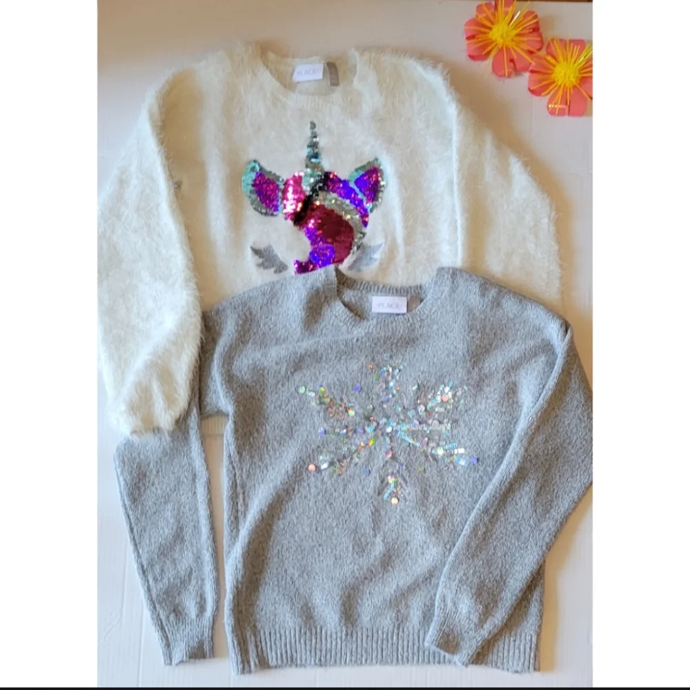 Girls Sequins Sweater Bundle